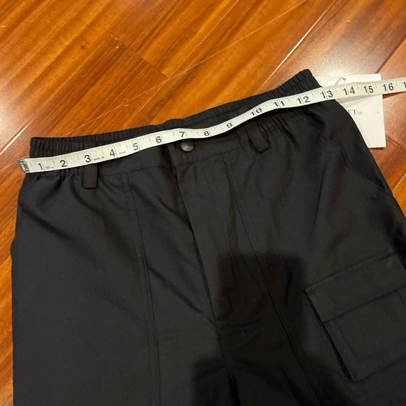 MOTT50 Gabrielle Cargo Trouser Pant Black Solid Utility Lightweight New NWT Sz S - Picture 12 of 12